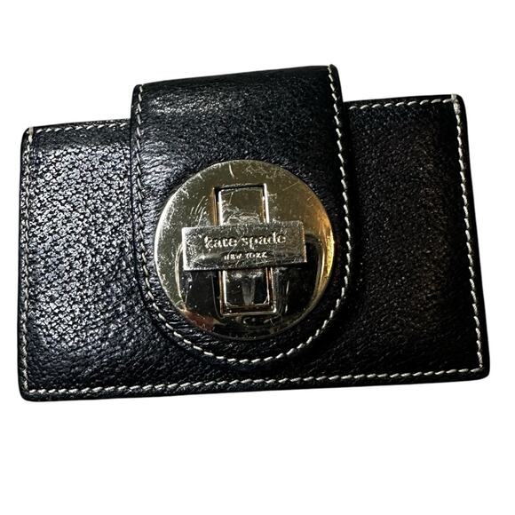 Kate Spade Black ABBY Leather Card Holder - Picture 1 of 4